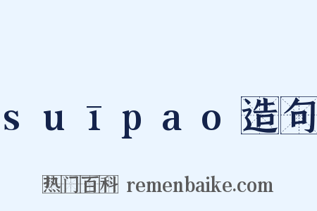 suīpao造句是什么意思的图片